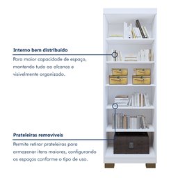 Armário Multiuso 2 Portas com Chave e 5 Prateleiras Asteca   - 7