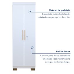 Armário Multiuso 2 Portas com Chave e 5 Prateleiras Asteca   - 8