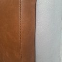 Ver imagem 5 de Sofá 2 Lugares 180cm Salezi Courino Caramelo | Bouclé Suave Off White - Sallar Home