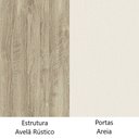 Ver imagem 4 de Mesa de Cabeceira Criado Alto Módulo Master 2 Portas 1 Gaveta - Direito ou Esquerdo - Luciane:Avelã