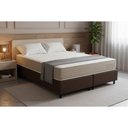 Ver imagem 3 de Cama Box Novo + Colchão Anatômico Kappesberg D33 Carmine + Base Crc Corano Brown