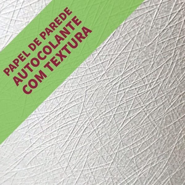Papel de Parede Texturizado Autocolante Tijolinho Branco - 3