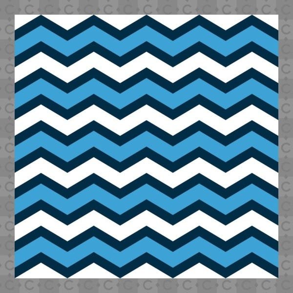 Papel de Parede Texturizado Autocolante Chevron Azul e Branco - 2