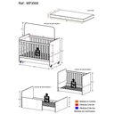 Ver imagem 6 de Berço Americano 3x1 com Colchão Incluso e Rodízios Pimpolho