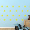 Adesivo de Parede Estrela - Cartela Com 30 Unidades - Azul/Grande - 1