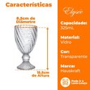 Ver imagem 4 de Jogo Taças Vidro Transparente Elysée 325ml 6 Peças Hauskraft