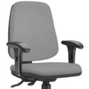 Ver imagem 3 de Cadeira Giratória Job Diretor Executiva Couro Sintético Cinza - Lyam Decor