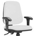 Ver imagem 3 de Kit 2 Cadeiras Giratórias Job Diretor Executiva Couro Sintético Branco - Lyam Decor