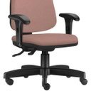 Ver imagem 5 de Kit 2 Cadeiras Giratórias Job Diretor Executiva Suede Rosê - Lyam Decor