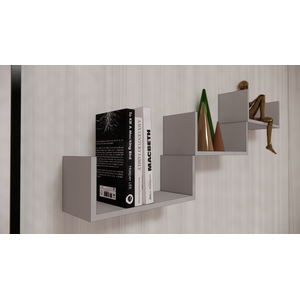 Prateleiras para Livros gianduia Mix 3 Peças 40x15x15