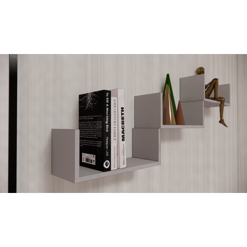 Prateleiras para Livros gianduia Mix 3 Peças 40x15x15