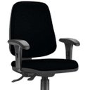 Ver imagem 3 de Kit 2 Cadeiras Giratórias Job Diretor Executiva Crepe Preto - Lyam Decor