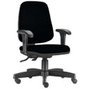 Ver imagem 1 de Cadeira Giratória Job Diretor Executiva Couro Sintético Preto - Lyam Decor
