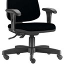 Ver imagem 5 de Cadeira Giratória Job Diretor Executiva Couro Sintético Preto - Lyam Decor