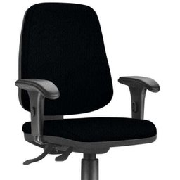 Cadeira Giratória Job Diretor Executiva Couro Sintético Preto - Lyam Decor - 3