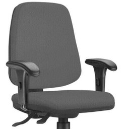 Cadeira Giratória Job L02 Diretor Executiva Crepe Cinza - Lyam Decor - 3