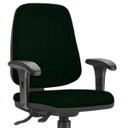 Ver imagem 3 de Cadeira Giratória Job Diretor Executiva Crepe Verde Musgo - Lyam Decor