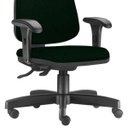 Ver imagem 5 de Cadeira Giratória Job Diretor Executiva Crepe Verde Musgo - Lyam Decor