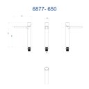 Ver imagem 2 de Misturador Monocomando de Mesa p/ Lavatório Bica Alta Preto Fosco 6877 BK650 Fani