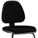 Ver imagem 3 de Cadeira de Escritório Sky L02 Fixa Crepe Preto - Lyam Decor