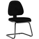 Ver imagem 3 de Kit 2 Cadeiras para Escritório Sky L02 Fixa Crepe Preto - Lyam Decor
