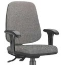 Ver imagem 5 de Kit 2 Cadeiras Giratórias Job Diretor Executiva Linho Cinza Escuro - Lyam Decor