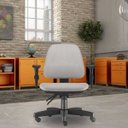 Ver imagem 2 de Cadeira de Escritório Giratória Executiva Ergonômica Sky Suede Bege - Lyam Decor