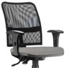 Cadeira de Escritório Executiva Giratória Soul Cromado Linho Cinza Escuro - Lyam Decor - 3