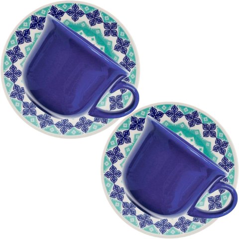 Kit Jogo de Xícaras 2 Peças para 2 Pessoas Donna Lola 200ml