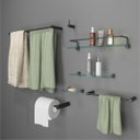 Ver imagem 4 de Porta Shampoo Proteção Organizador de Banheiro Orion Suporte Preto 1051or.ptfc