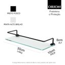 Ver imagem 6 de Porta Shampoo Proteção Organizador de Banheiro Orion Suporte Preto 1051or.ptfc