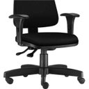 Ver imagem 5 de Cadeira Giratória Sky Diretor Executiva Crepe Preto - Lyam Decor