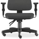 Ver imagem 5 de Kit 02 Cadeiras de Escritório Giratória Executiva Ergonômica Sky L02 Crepe Cinza - Lyam Decor