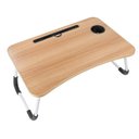 Ver imagem 2 de Mesa para Notebook Multiuso 60x40cm – Dobrável/portátil para Cama e Sofá – Pés em Metal (marfim)