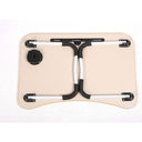 Ver imagem 4 de Mesa para Notebook Multiuso 60x40cm – Dobrável/portátil para Cama e Sofá – Pés em Metal (marfim)