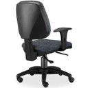 Ver imagem 5 de Kit 3 Cadeiras de Escritório Giratória Executiva Ergonômica Job Linho Chumbo - Lyam Decor
