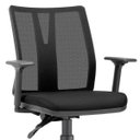 Ver imagem 3 de Cadeira de Escritório Diretor Giratória Executiva Addit Crepe Preto - Lyam Decor