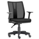 Ver imagem 1 de Cadeira de Escritório Diretor Giratória Executiva Addit Crepe Preto - Lyam Decor