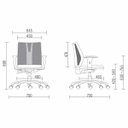 Ver imagem 4 de Cadeira de Escritório Diretor Giratória Executiva Addit Crepe Preto - Lyam Decor