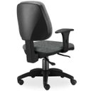 Ver imagem 3 de Cadeira de Escritório Giratória Executiva Ergonômica Job Linho Cinza Escuro - Lyam Decor