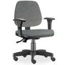 Ver imagem 3 de Kit 2 Cadeiras de Escritório Giratória Executiva Ergonômica Job Linho Cinza Escuro - Lyam Decor