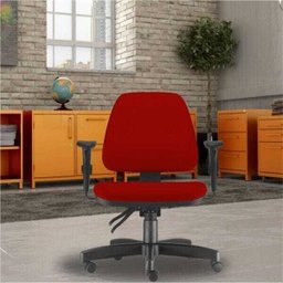 Cadeira de Escritório Giratória Executiva Ergonômica Sky Suede Vermelho - Lyam Decor - 2 Cadeira de Escritório Giratória Executiva Ergonômica Sky Suede Vermelho - Lyam Decor - 2