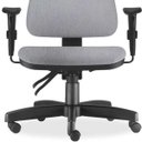 Ver imagem 5 de Kit 2 Cadeiras de Escritório Giratória Executiva Ergonômica Sky Linho Cinza - Lyam Decor