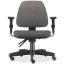Ver imagem 1 de Cadeira de Escritório Giratória Executiva Ergonômica Sky Linho Cinza Escuro - Lyam Decor