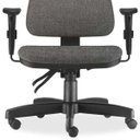 Ver imagem 5 de Kit 2 Cadeiras de Escritório Giratória Executiva Ergonômica Sky Linho Cinza Escuro - Lyam Decor