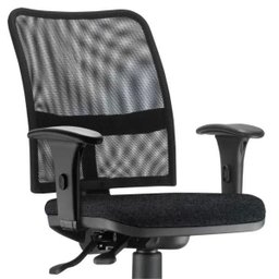 Cadeira de Escritório Executiva Giratória Soul Preto Linho Chumbo - Lyam Decor - 3