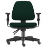 Cadeira de Escritório Giratória Executiva Ergonômica Sky Crepe Verde Musgo - Lyam Decor - 1