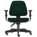 Ver imagem 1 de Cadeira de Escritório Giratória Executiva Ergonômica Sky Crepe Verde Musgo - Lyam Decor