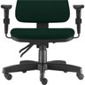 Cadeira de Escritório Giratória Executiva Ergonômica Sky Crepe Verde Musgo - Lyam Decor - 3
