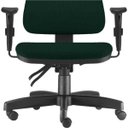 Ver imagem 5 de Kit 2 Cadeiras de Escritório Giratória Executiva Ergonômica Sky Crepe Verde Musgo - Lyam Decor